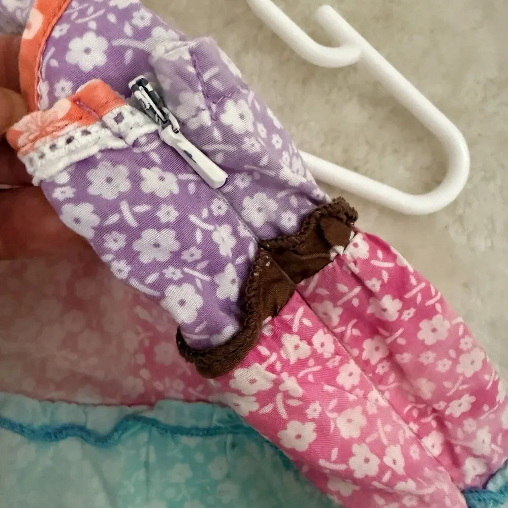 Children’s Place Sundress Girls 5/6 Colorful Patchwork Halter Tiered Boho Cute - Picture 7 of 9